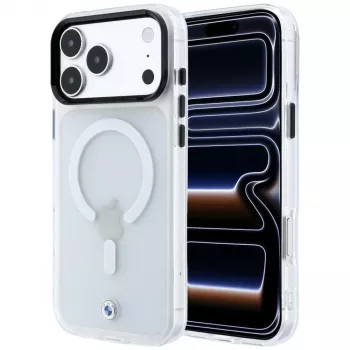 BMW Sign Frosted IML & Metal Logo MagSafe-skal för iPhone 18 Pro Max / 17 Pro Max, transparent