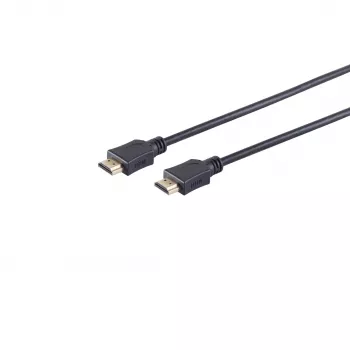 Wentronic 77473-E HDMI-kabel, 3 m, 3D, Ethernet, 4K 60 Hz, förgylld