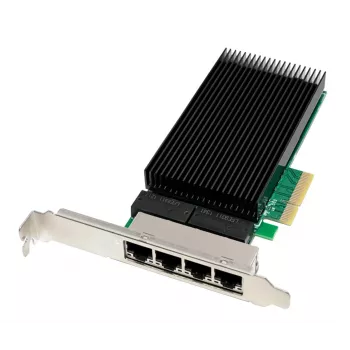 ALLNET ALL0145-4-2.5G-TX PCIe x4 fyrportars 2,5-gigabit server-nätverksadapter, koppar RJ45