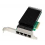 ALLNET ALL0145-4-2.5G-TX PCIe x4 fyrportars 2,5-gigabit server-nätverksadapter, koppar RJ45
