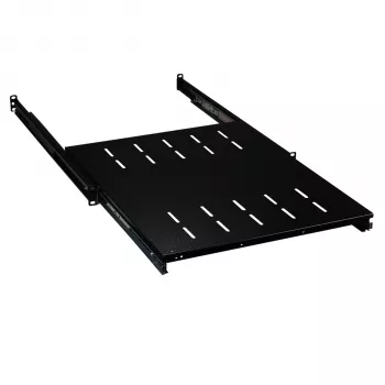 EFB Elektronik 691651NATS.68 19 inch 1HE hylla, utdragbar, monteringsdjup 378–612 mm, 30 kg, ST600+800, RAL9005