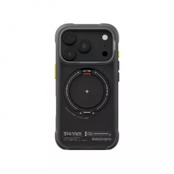 Skinarma Atlas skal för iPhone 18 Pro / 17 Pro, MagSafe, roterbart stöd, svart