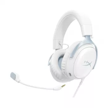 HyperX Cloud III gaming-headset, vit-blå, DF7F1AA