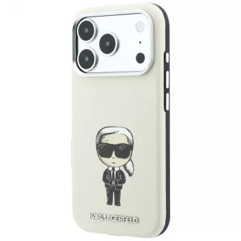 Karl Lagerfeld Smooth Ikonik Sketch MagSafe skal för iPhone 18 Pro Max / 17 Pro Max, beige