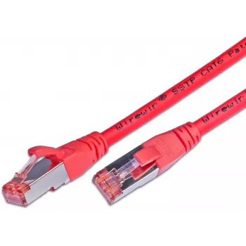 Wirewin PKW-PIMF-KAT6 1.0 RT RJ45 patchkabel, Cat6, S/FTP, LSOH, röd