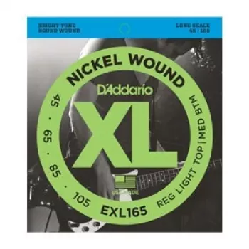 Daddario D'Addario EXL165 strängar för elbas, Regular Light 45–105