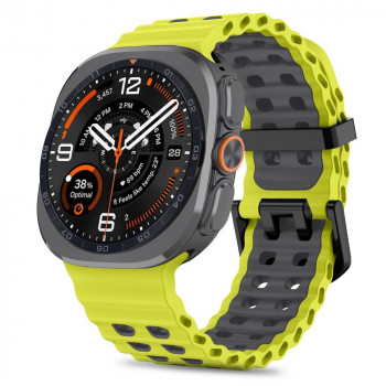 Tech-Protect Iconband Pro armband för Samsung Galaxy Watch Ultra 1 / 2 (2024-2026), 47 mm, lime/svart