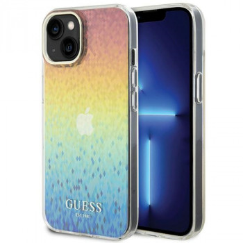 Guess GUHCP15SHDECMI IML Faceted Mirror Disco Iridescent hårt skal för Apple iPhone 15, flerfärgad