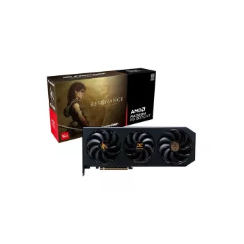 PowerColor Hellhound RX 9070 XT 16G-L/OC/RES grafikkort, 16 GB