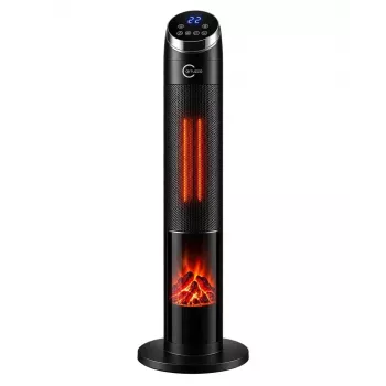 Carruzzo Q20H1 värmefläkt 95 cm, svart