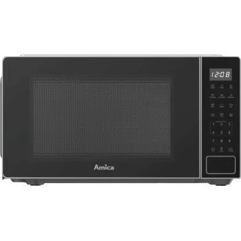 Amica MMW20E3GS fristående mikrovågsugn med grill, 20 L, svart/silver