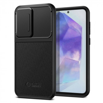 Tech-Protect Velar Cam+ Case for Samsung Galaxy A35 / A55 5G, Black