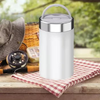 Maestro MR-1649-75-WHITE termobehållare för mat (lunchtermos), 750 ml, vit