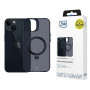 3MK Smoke Case Mag&Stand MagSafe-smartphoneskal med stöd för Apple iPhone 14 Plus, svart