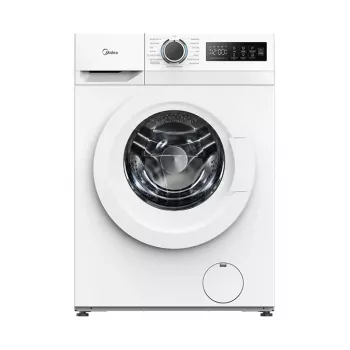 Midea MF110W70B/W-PL Slim tvättmaskin, 7 kg, vit/svart