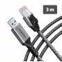 Goobay AXAGON ADE-AM30 USB-A Gigabit Ethernet-adapter med inbyggd 3 m CAT6-kabel, RJ-45
