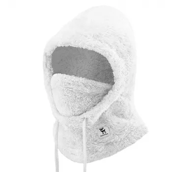 Qunature Arctic Velvet skidbalaclava, storlek M, vit