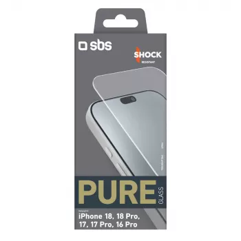 sbs mobile SBS Pure Glass härdat glas för iPhone 18 / 18 Pro / 17 / 17 Pro / 16 Pro (1 st.)