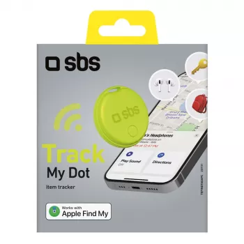 SBS Track My Circle spårare kompatibel med Apple Find My, grön