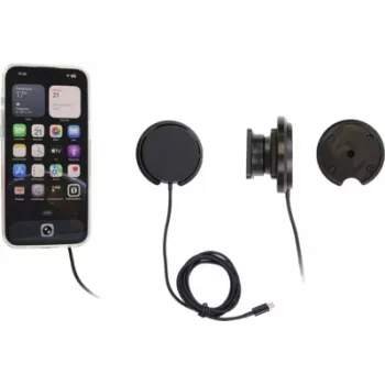 Brodit trådlös laddningsstation 25W, ledarm, handsfree-bilhållare (217304)