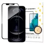 Wozinsky Super Tough Full Glue härdat glas med Case Friendly-ram för iPhone 14 Plus / 13 Pro Max, svart