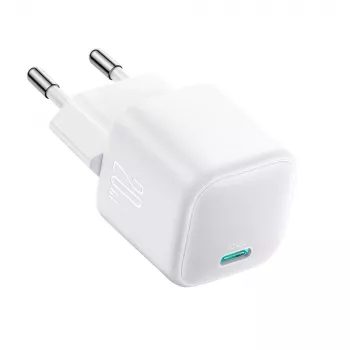 Joyroom TCG08 (JR-TCG08) GaN-reseladdare, USB-C, 20W, PD 3.0, QC 3.0, vit