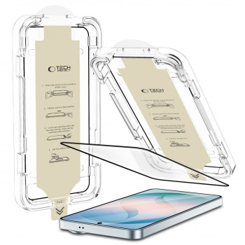 Tech-Protect Quick Set AR+ antireflexglas till Samsung Galaxy S26, svart
