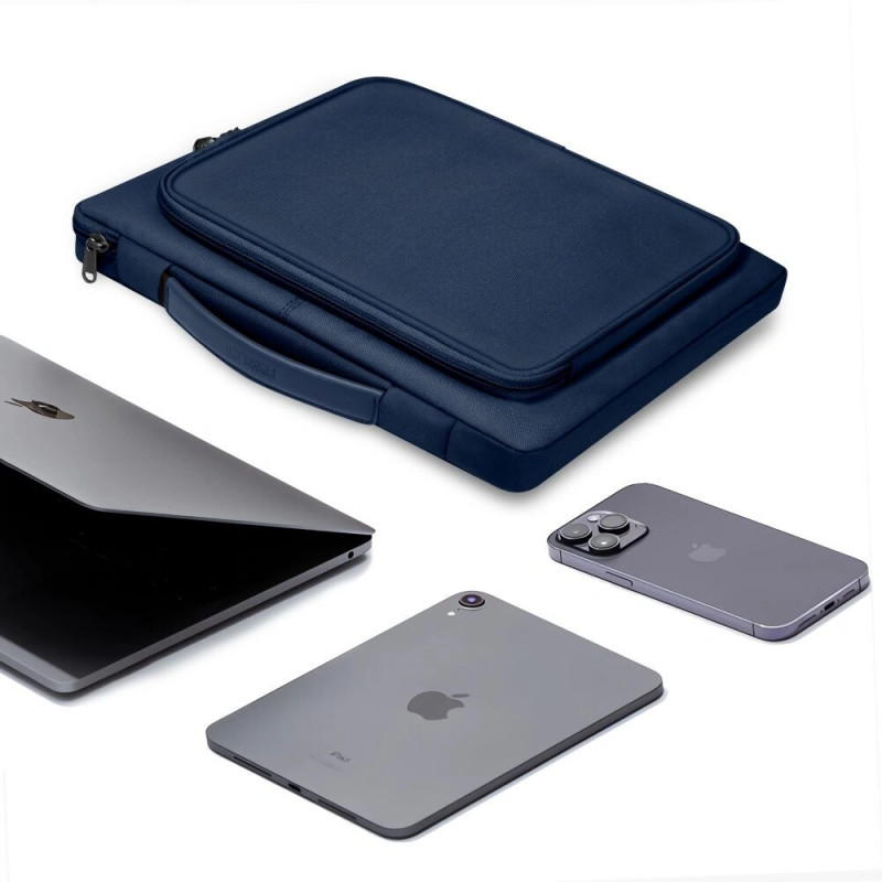 Tech-Protect Basic Bag laptopväska 13-14 inch, Navy Blue