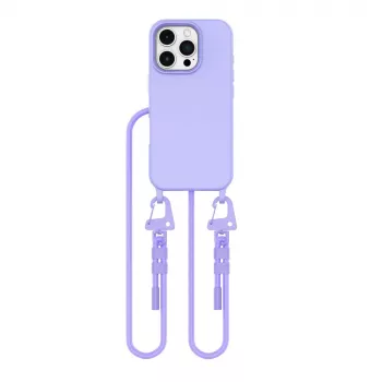 Tech-Protect Magnecklace MagSafe-skal med lanyard för Apple iPhone 16 Pro, lila