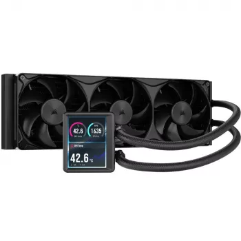 Corsair NAUTILUS II 360 RS LCD vätskekylare för CPU CW-9061053-WW, 360 mm radiator