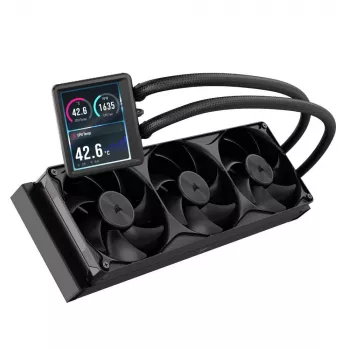 Corsair NAUTILUS II 360 RS LCD vätskekylare för CPU CW-9061053-WW, 360 mm radiator