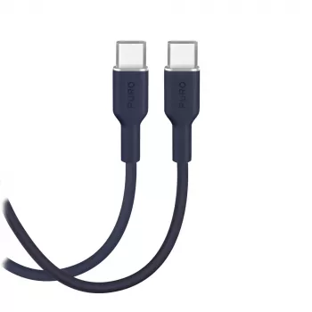 Puro Icon 60W USB-C-till-USB-C-kabel 1,5 m, Navy Blue