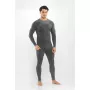 Viking Altis Man Set herr merinoull underställsset, svart, XL