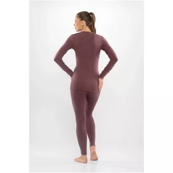 Viking Meriboo Lady Set merinoull dam underställsset, rosa, L