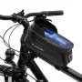 Wozinsky WBB28BK cykelramväska med telefonfodral, 1,7 l, svart