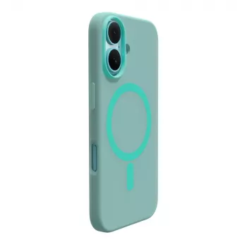 Puro Daylight MagSafe silikonfodral för iPhone 16, grön