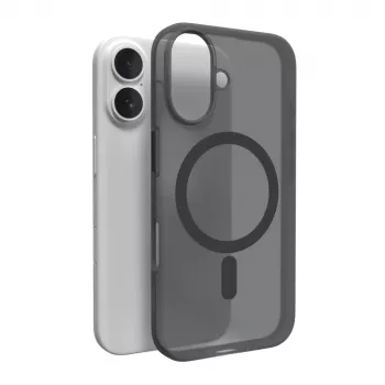 Puro Daylight MagSafe silikonfodral för iPhone 16 Plus, svart