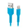 SBS TECABLEUSBIP589A USB-A till Lightning-kabel, 1 m, blå