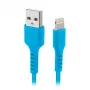 SBS TECABLEUSBIP589A USB-A till Lightning-kabel, 1 m, blå