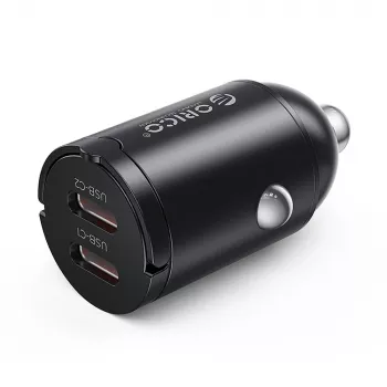 Orico MiniRing MR-30-2C 30W 2x USB-C billaddare, svart