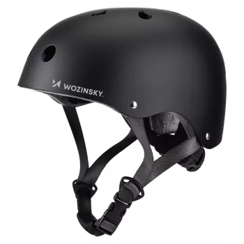 Wozinsky lätt BMX-/scooterhjälm, storlek S (48-52 cm), svart