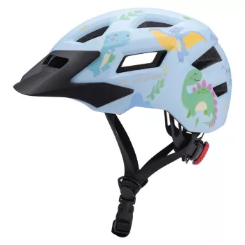 Wozinsky barn-MTB-cykelhjälm med avtagbart visir, storlek XS (48-52 cm), ljusblå