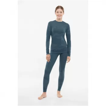 Viking Gasher Lady Set Merino damunderkläder, turkos, L