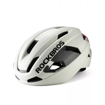 Rockbros LK-15 Carbon Fiber cykelhjälm 58-62cm, ljusgrå
