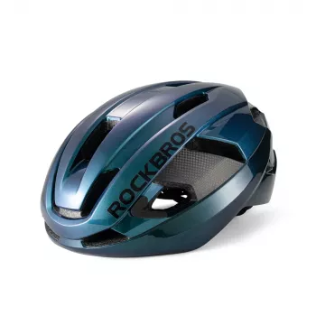 Rockbros LK-15 Carbon Fiber cykelhjälm storlek L (58-62cm), Chameleon Blue