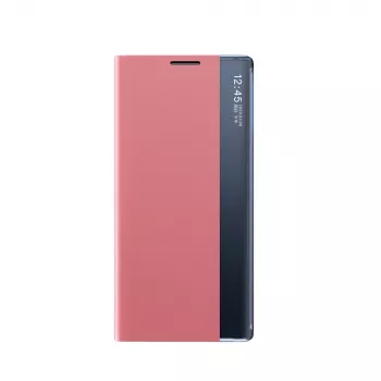 Hurtel New Sleep Case för Samsung Galaxy S25 Ultra med flip cover och stöd, rosa