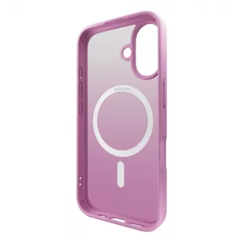 Puro Gradient MagSafe-silikonskal för iPhone 16, rosa