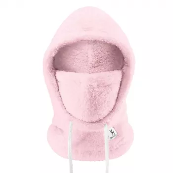 Qunature Arctic Velvet skidbalaklava, storlek M, rosa