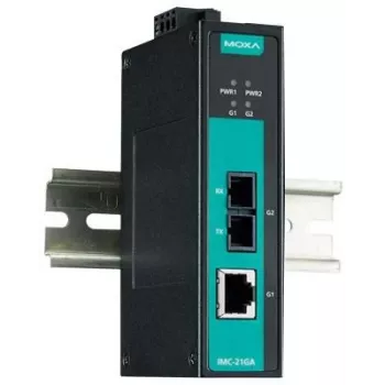 MOXA IMC-21GA-SX-SC-T nätverksmediakonverter (47419)