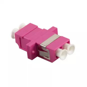 LogiLink FA02LC8 fiberoptisk adapter LC duplex, 12 st, med fläns, violett